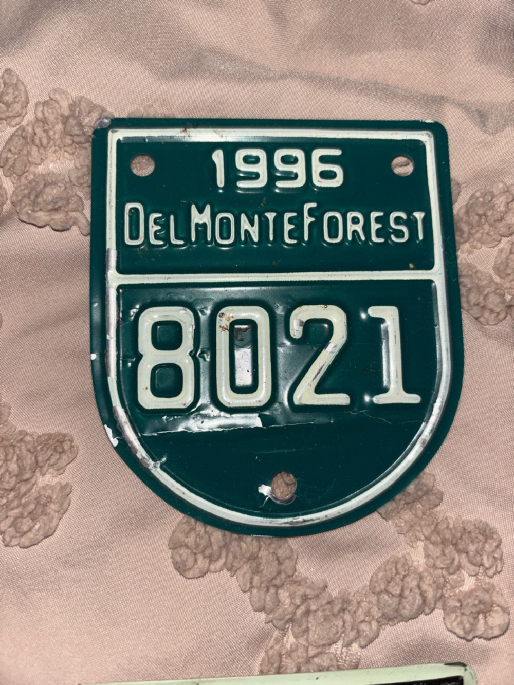 80s & 90s Del Monte Forest - Pebble Beach Auto Car License Plate Gate Badges (5) - Picture 4 of 7